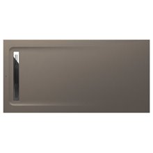 Plato de ducha 160x80cm moka Aquos Roca