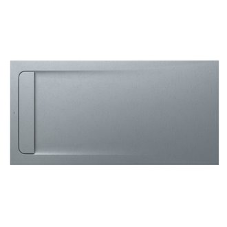 Plato de ducha 160x80cm cemento Aquos Roca