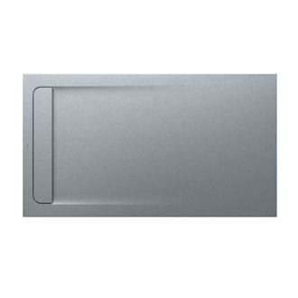 Plato de ducha 160x90cm cemento Aquos Roca