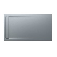 Plato de ducha 180x100cm cemento Aquos Roca