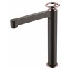 Grifo lavabo ca&ntilde;o alto Negro Oro Rosa Olimpo Imex