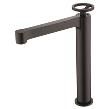 Grifo lavabo caño alto Negro Mate Olimpo Imex