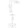 Columna de ducha Mosc&uacute; Imex 