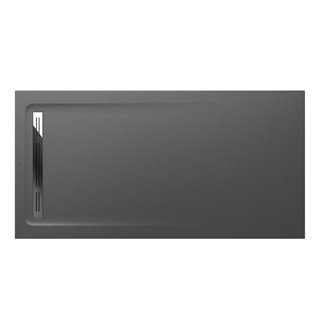 Plato de ducha 180x90cm pizarra Aquos Roca