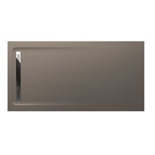 Plato de ducha 180x90cm moka Aquos Roca