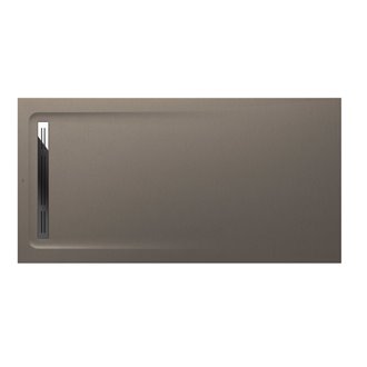 Plato de ducha 180x90cm moka Aquos Roca