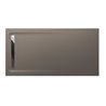 Plato de ducha 180x90cm moka Aquos Roca