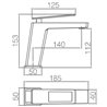 Grifo lavabo Suecia Imex