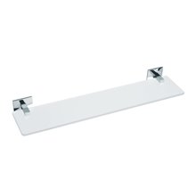 Repisa cristal y aluminio 55cm Cloe Baño Diseño