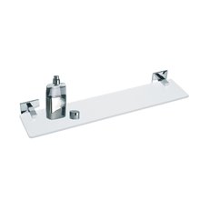 Repisa cristal y aluminio 55cm Cloe Baño Diseño