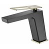Grifo lavabo Negro Oro Suecia Imex