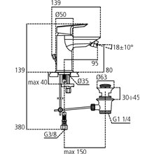 Grifo monomando bidé 5L Ceramix-Tesi Ideal Standard