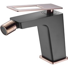 Grifo de bidé Negro Oro Rosa Suecia Imex