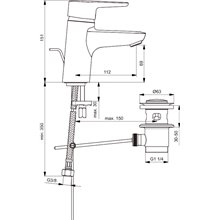 Grifo monomando 5L lavabo Connect Ideal Standard
