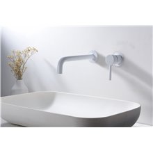 Grifo empotrado Blanco Mate Etna Imex