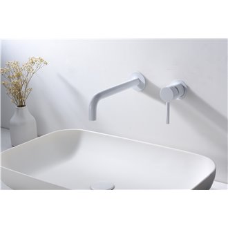 Grifo empotrado Blanco Mate Etna Imex