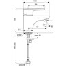 Grifo monomando lavabo Ceraplan III Ideal Standard