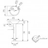 Lavabo acero brillo NOFER