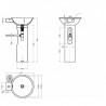 Lavabo design acero NOFER