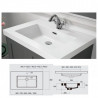 Mueble 61cm Blanco Brillo 3 cajones FUSSION CHROME SALGAR