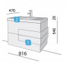Mueble Gris Antracita/Gris Antracita CRONOS SALGAR