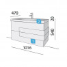 Mueble Gris Antracita/Gris Antracita CRONOS SALGAR