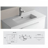 Mueble 81cm Blanco fondo reducido S35 SALGAR