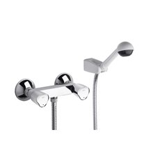 Conjunto grifo ducha exterior Brava Roca