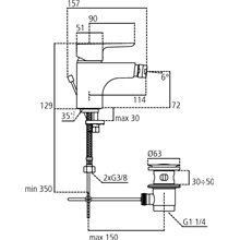 Grifo monomando bidé Ceraplan III Ideal Standard