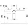 Lavabo para mueble DuraSquare Duravit
