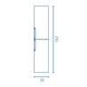 Columna de ba&ntilde;o Wave Royo