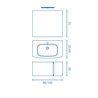 Mueble de ba&ntilde;o 1 caj&oacute;n con lavabo cer&aacute;mico Wave Royo