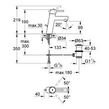 Grifo lavabo M lavabo Concetto Grohe
