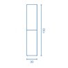 Columna de ba&ntilde;o VIDA Compact Royo