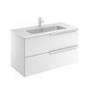 Mueble de ba&ntilde;o 2 cajones con lavabo cer&aacute;mico MIO Compact Royo
