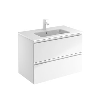 Mueble de ba&ntilde;o 2 cajones con lavabo cer&aacute;mico VIDA Compact Royo
