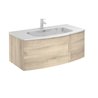 Mueble de ba&ntilde;o 1 caj&oacute;n con lavabo cer&aacute;mico Wave Royo