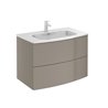 Mueble de ba&ntilde;o 2 cajones con lavabo cer&aacute;mico Wave Royo