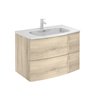 Mueble de ba&ntilde;o 2 cajones con lavabo cer&aacute;mico Wave Royo