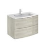 Mueble de ba&ntilde;o 2 cajones con lavabo cer&aacute;mico Wave Royo