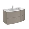 Mueble de ba&ntilde;o 2 cajones con lavabo cer&aacute;mico Wave Royo
