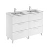 Mueble de ba&ntilde;o 6 cajones con lavabo cer&aacute;mico dos senos 120cm Urban Royo