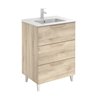 Mueble de ba&ntilde;o 3 cajones con lavabo cer&aacute;mico Urban Royo