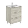 Mueble de ba&ntilde;o 3 cajones con lavabo cer&aacute;mico Urban Royo
