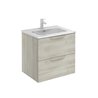 Mueble de ba&ntilde;o 2 cajones con lavabo cer&aacute;mico Urban Royo
