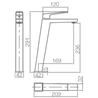 Grifo alto de lavabo negro mate Art Imex