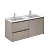 Mueble de ba&ntilde;o 2 cajones 2 puertas con lavabo cer&aacute;mico dos senos 120cm Sansa Royo