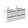 Mueble de ba&ntilde;o 4 cajones con lavabo cer&aacute;mico dos senos 120cm Sansa Royo