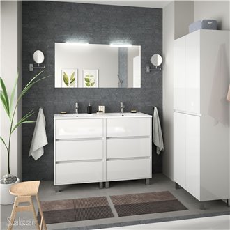 Mueble doble 120cm Blanco SALGAR ARENYS
