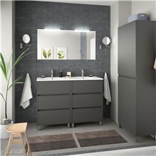 Mueble doble 120cm Gris SALGAR ARENYS